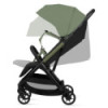 BN-LO-JULIE_ AIR_GREEN_SAGE,Carucior sport, Lionelo, Julie Air, Greutate redusa - 7.5 kg, Sustine 22 kg, 6 luni+, Capotina imper