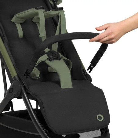 BN-LO-JULIE_ AIR_GREEN_SAGE,Carucior sport, Lionelo, Julie Air, Greutate redusa - 7.5 kg, Sustine 22 kg, 6 luni+, Capotina imper