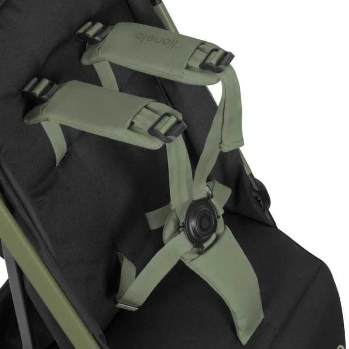 BN-LO-JULIE_ AIR_GREEN_SAGE,Carucior sport, Lionelo, Julie Air, Greutate redusa - 7.5 kg, Sustine 22 kg, 6 luni+, Capotina imper