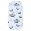 BN-56676,Cearceaf cu elastic, New Baby, Pentru landou, Din Bumbac certificat Oeko-Tex 100, 35 x 75 cm, 0 luni+, Teddy bear in sp