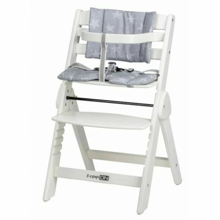 BN-86489,Scaun de masa, FreeON, Finny Fold, 6 luni - 15 Kg, Reglabil pe inaltime, Pernuta, Pliabil, White