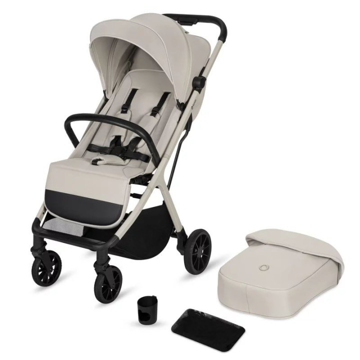 BN-LO-CLOE_PLUS_BEIGE_SAND,Carucior sport, Lionelo, Cloe Plus, Cu accesorii, Cadru din aluminiu, Pana la 22 kg, Usor, Pliere com