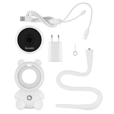 BN-LO-BABYLINE_SMART_2.0_WHITE,Video monitor Lionelo Babyline Smart 2.0, camera WiFi Full HD 1080p, aplicatie Lionelo Smart, com