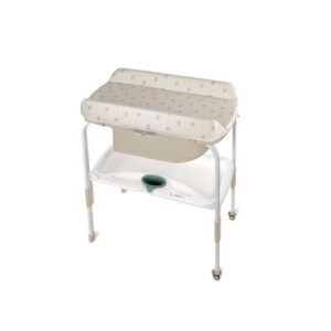 BN-8420421089873,Cadita de baie cu suport, Jane, Flip, Cu 2 pozitii anatomice, Cu masuta de infasat, Cu tavita si compartimente 