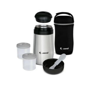 BN-8420421003503,Termos, Jane, Din otel inoxidabil, 1000 ml, Fara BPA, Cu gentuta din izopren, Black
