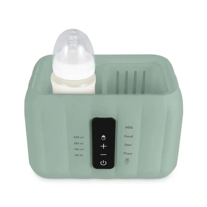 BN-LOC-THERMUP_DUO_GREEN_MIST,Incalzitor biberoane si sterilizator, Lionelo, ThermUp Duo, 6 moduri de operare, Incalzire, Steril