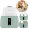 BN-LOC-THERMUP_DUO_GREEN_MIST,Incalzitor biberoane si sterilizator, Lionelo, ThermUp Duo, 6 moduri de operare, Incalzire, Steril