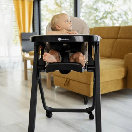 BN-361375,Scaun de masa, Petite&Mars, Tasty, Multifunctional 3 in 1, Pana la 15 kg, Reglabil pe inaltime in 7 pozitii, Spatar re