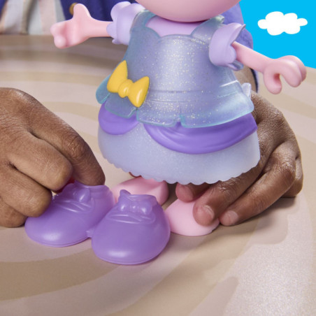 G2508,Peppa Pig Set 3 Purcelusi Care Se Imbraca Cu Figurine Si Accesorii