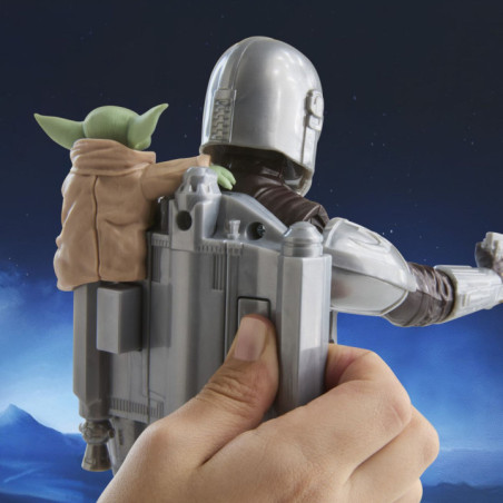 G2842,Star Wars Mandalorian Si Grogu Set Vanatorul De Recompense Figurina Cu Sunete