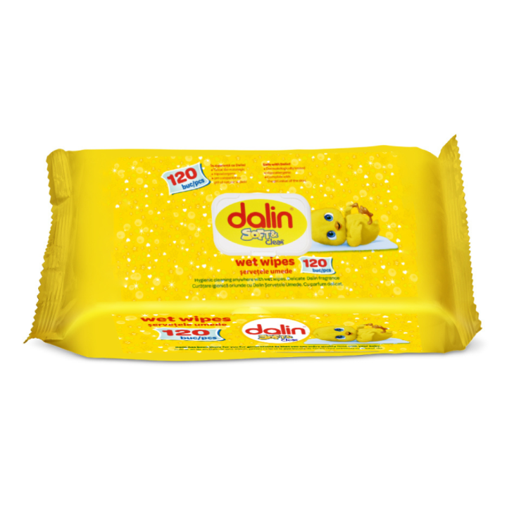Servetele umede Soft & Clean, 120...