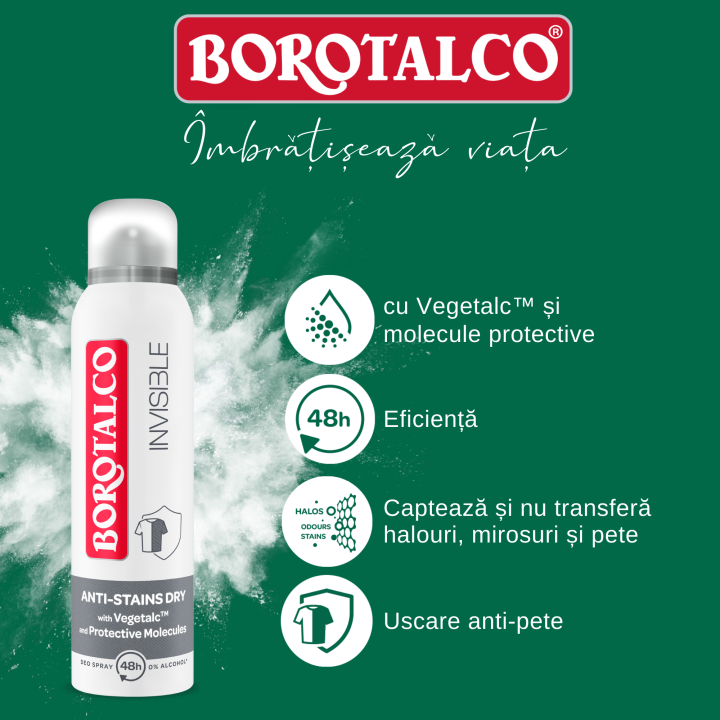 Deodorant spray Invisible, 150ml,...