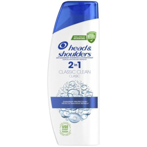 1100027070,Head & Shoulders Șampon și balsam anti-mătreață 2 în 1 Classic Clean, 330 ml