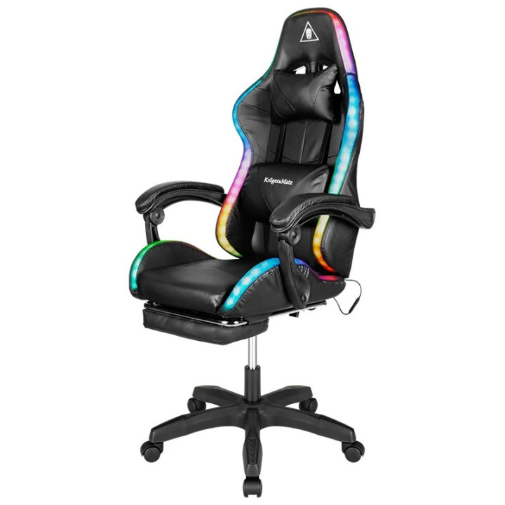 SCAUN GAMING GX-150 NEGRU LED...