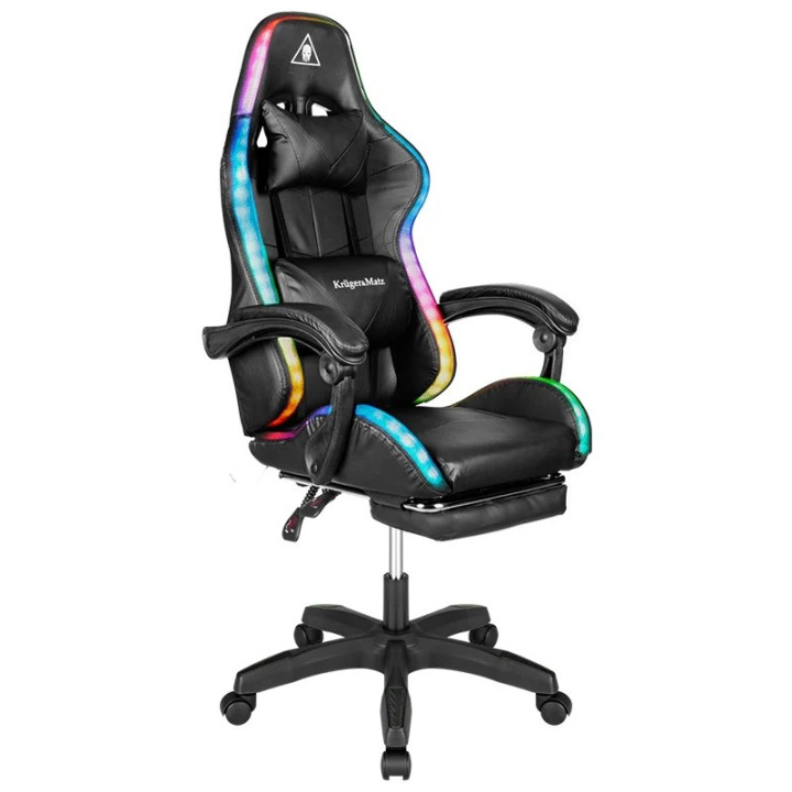 SCAUN GAMING GX-150 NEGRU LED...