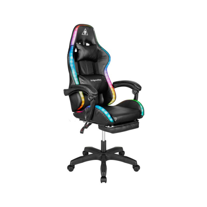 SCAUN GAMING GX-150 NEGRU LED...