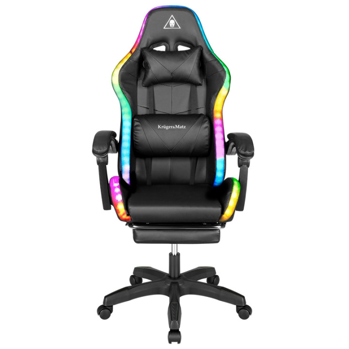 SCAUN GAMING GX-150 NEGRU LED...