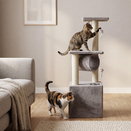 Ansamblu de joaca pentru pisici Rebel Animals RA-1002, 30 x 30 x 92 cm