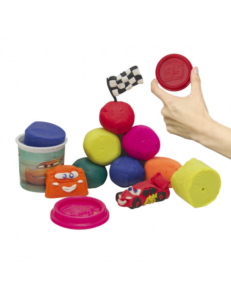 Set 6 Borcanase Cu Plastilina Cars,1045-03549