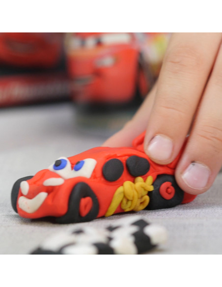 Set 6 Borcanase Cu Plastilina Cars,1045-03549