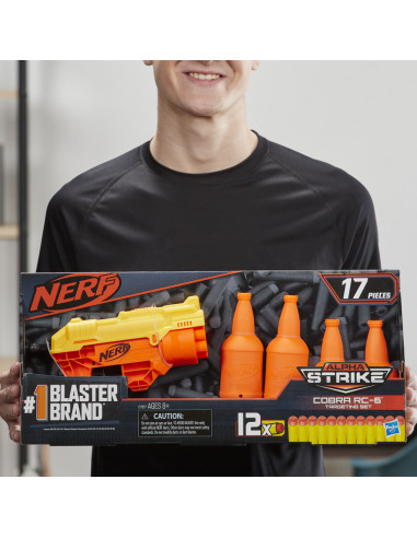 Blaster Nerf Alpha Strike Cobra Rc 6 Tgt,E7857