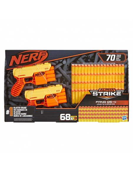 Blastere Nerf Alpha Strike Fang Qs4 Cu 68 De Munitii,E8314