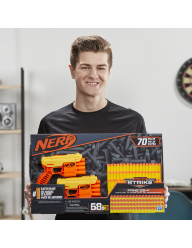 Blastere Nerf Alpha Strike Fang Qs4 Cu 68 De Munitii,E8314
