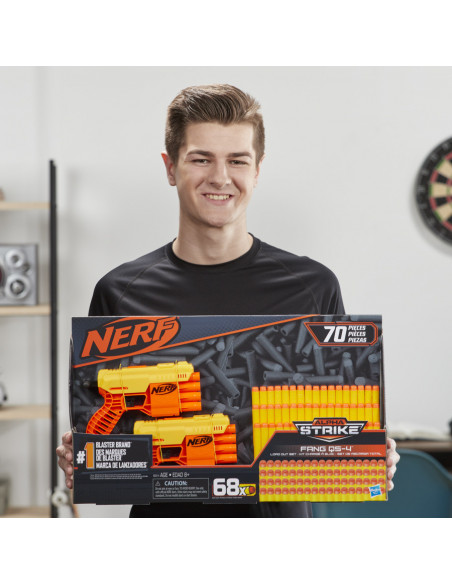 Blastere Nerf Alpha Strike Fang Qs4 Cu 68 De Munitii,E8314