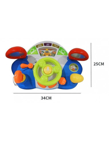 Consola Bebe Bord Masina Cu Volan Muzical Si Cu Multe