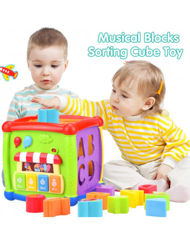 Cub Bebe Educativ Cu Sunete Si Forme Colorate,HE0520