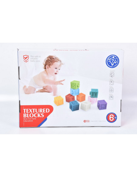 Set 10 Cuburi Soft Cu Cifre Si Culori Diferite,HE0232