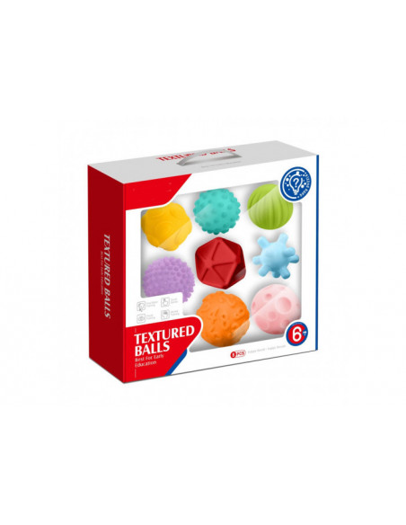 Set 8 Mingi Soft Cu Texturi Si Culori Diferite,HE0235