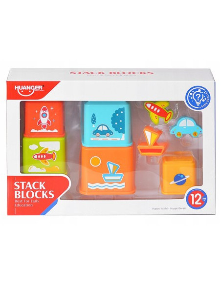 Set Cuburi Pentru Stivuit 8 Piese,HE0225