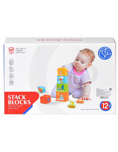Set Cuburi Pentru Stivuit 8 Piese,HE0225