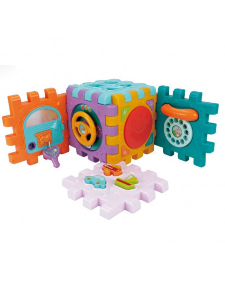 Cub Demontabil Cu Activitati Lumini Sunete Si Forme