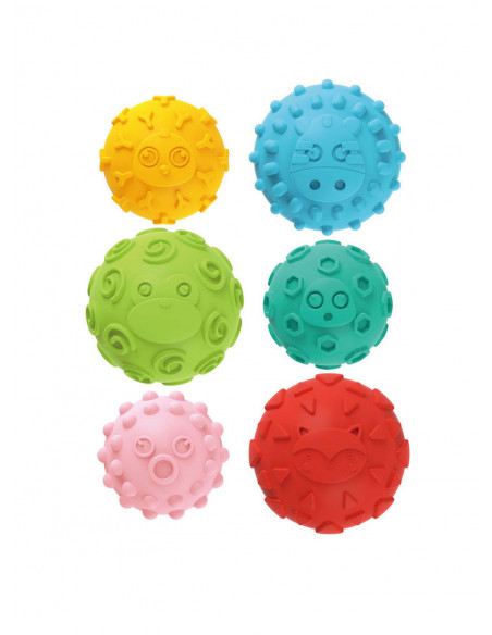 Set 6 Mingi Soft Cu Texturi Si Culori Diferite,HE0256