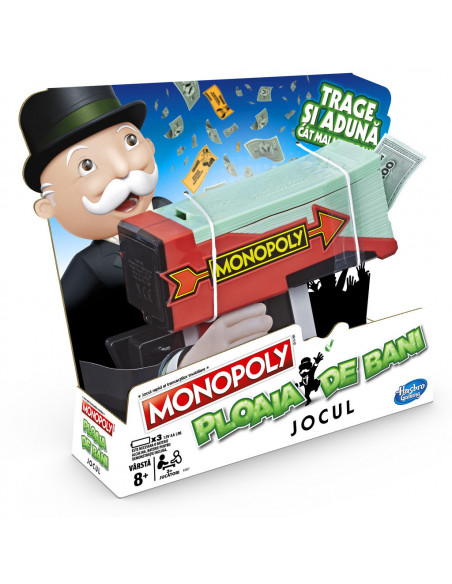 Monopoly Cash Grab Ploaia De Bani,E3037 Monopoly Cash Grab Ploaia De Bani,E3037