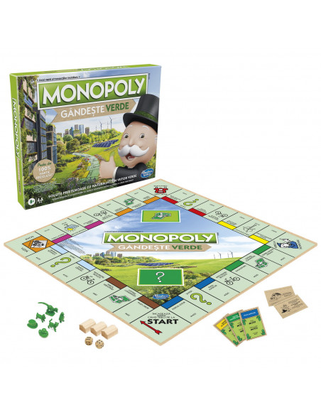 Monopoly Go Green Limba Romana,E9348 Monopoly Go Green Limba Romana,E9348