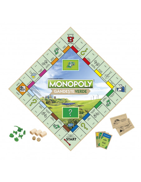 Monopoly Go Green Limba Romana,E9348 Monopoly Go Green Limba Romana,E9348