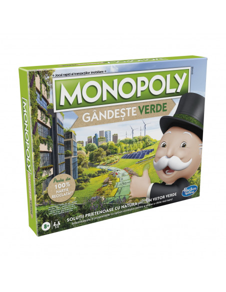 Monopoly Go Green Limba Romana,E9348 Monopoly Go Green Limba Romana,E9348