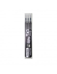 Rezerva roller Pilot Frixion Ball, 0.7 mm, negru, 3