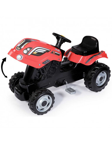 Tractor cu pedale si remorca Smoby Farmer XL rosu,S7600710108