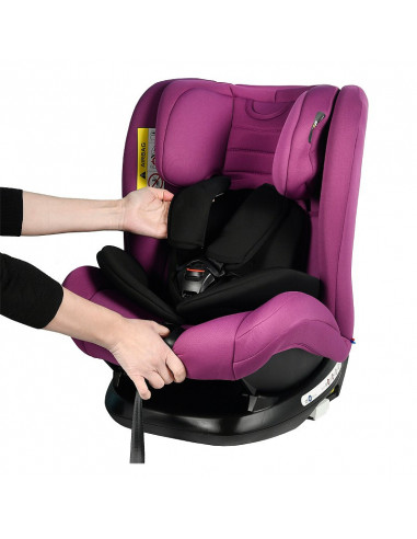Scaun Auto Riola cu Isofix Crocodile Purple 0 36 kg pozitie