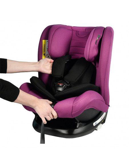 Scaun Auto Riola cu Isofix Crocodile Purple 0 36 kg pozitie