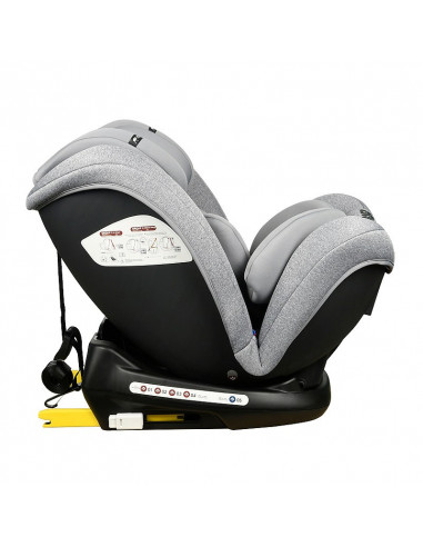 Scaun Auto Ruby Deluxe cu ISOFIX Crocodile 0 36 kg Grey pozitie