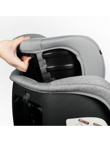 Scaun Auto Ruby Deluxe cu ISOFIX Crocodile 0 36 kg Grey pozitie