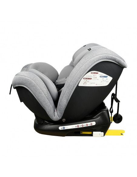 Scaun Auto Ruby Deluxe cu ISOFIX Crocodile 0 36 kg Grey pozitie