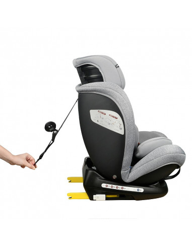 Scaun Auto Ruby Deluxe cu ISOFIX Crocodile 0 36 kg Grey pozitie
