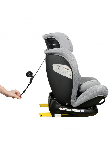 Scaun Auto Ruby Deluxe cu ISOFIX Crocodile 0 36 kg Grey pozitie