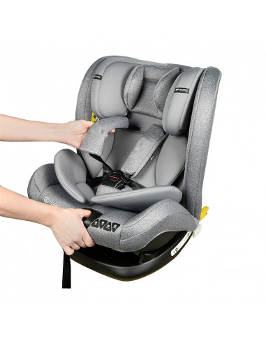 Scaun Auto Ruby Deluxe cu ISOFIX Crocodile 0 36 kg Grey pozitie